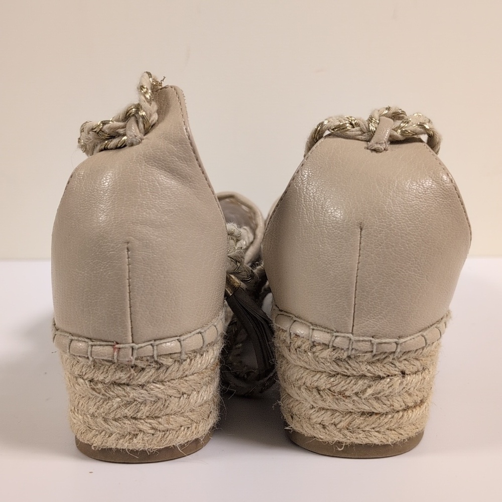 Nanette Lepore Women's Bitsy 1 Espadrille Wedge Sandal Cottagecore Lace - Picture 3 of 13